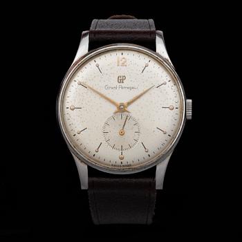 ARMBANDSUR, herr, Grand Perregaux, stål, omkring 1950/60-talet.