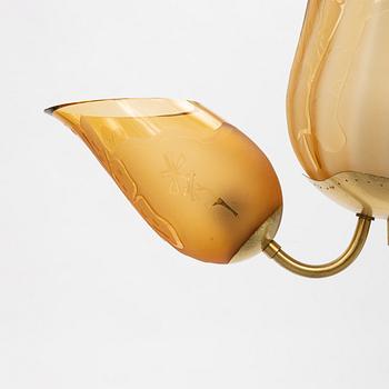 A Swedish Modern ceiling lamp, Glössner, 1940's/50's.