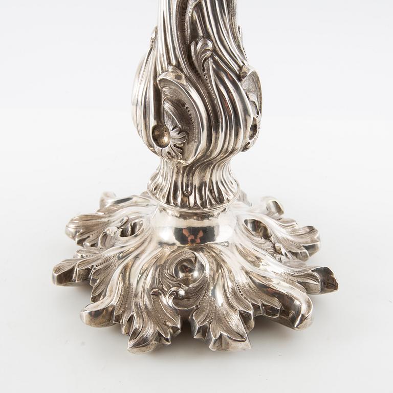 Christian Hammer uppsatsskål Nyrokoko silver Stockholm 1854.