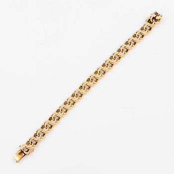 Arm bracelet, 18K gold, bismarck link.