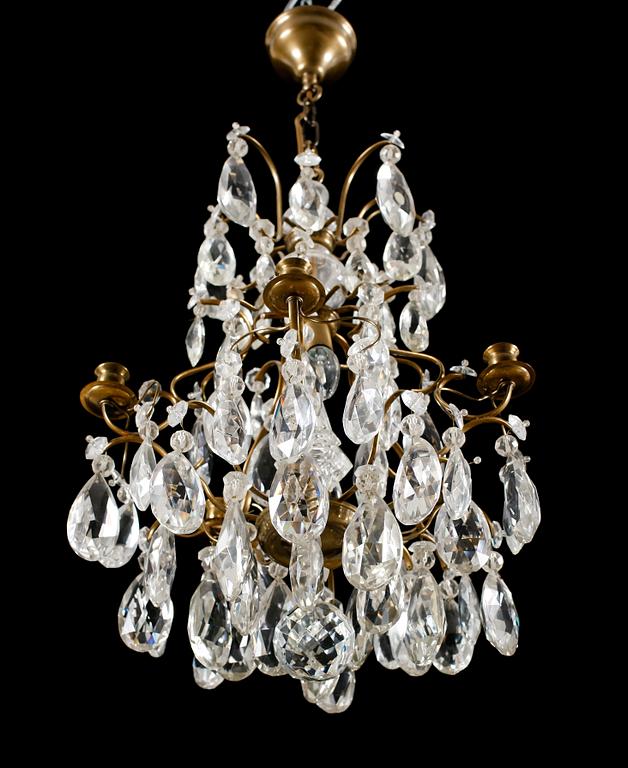 LJUSKRONA, barockstil, 1900-talets första hälft. Höjd 65 cm.