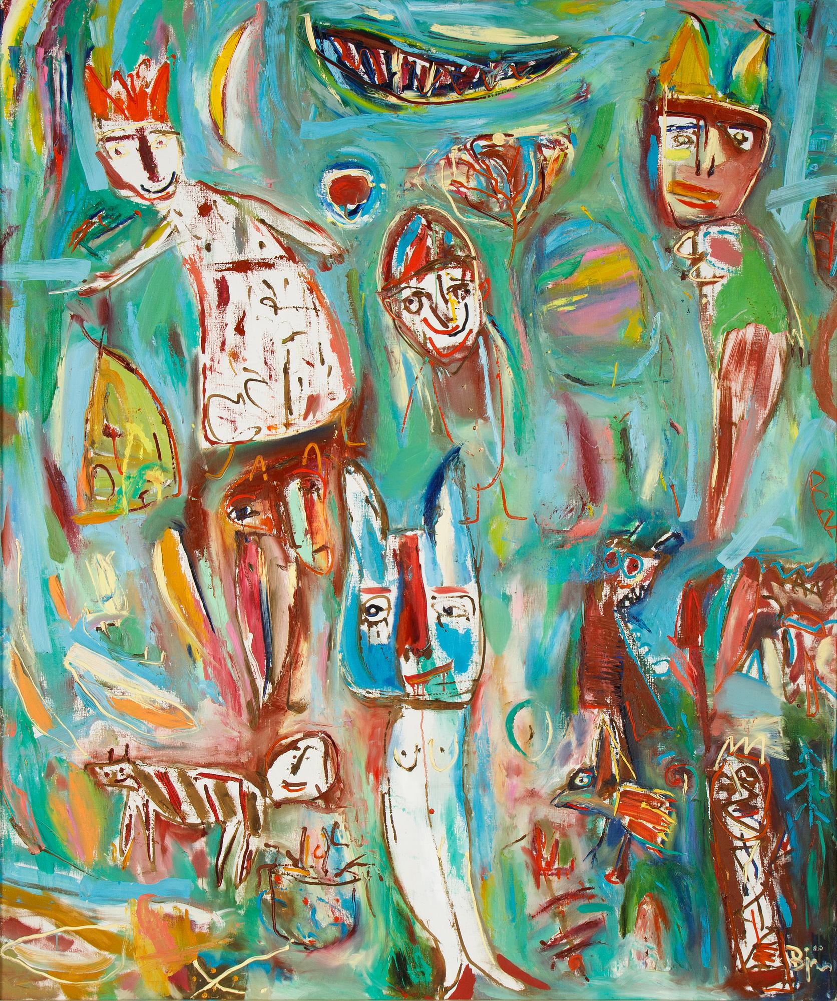 Björn Björnholt, oil on canvas, signed and dated 1989.