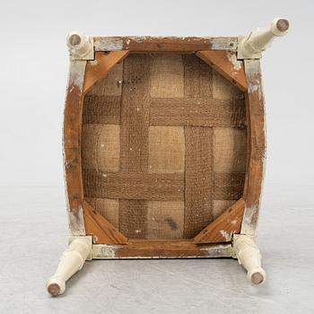 Taburett, gustaviansk, med Stockholms Hallstämpel, sent 1700-tal.