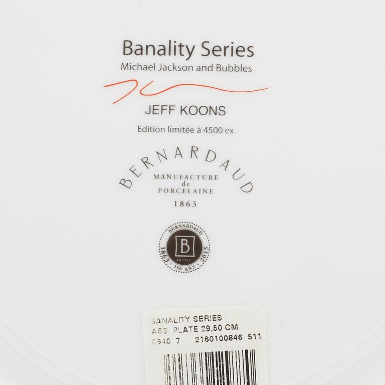 JEFF KOONS, tallrik, för Bernardaud, upplaga om 4500 ex, 2013.