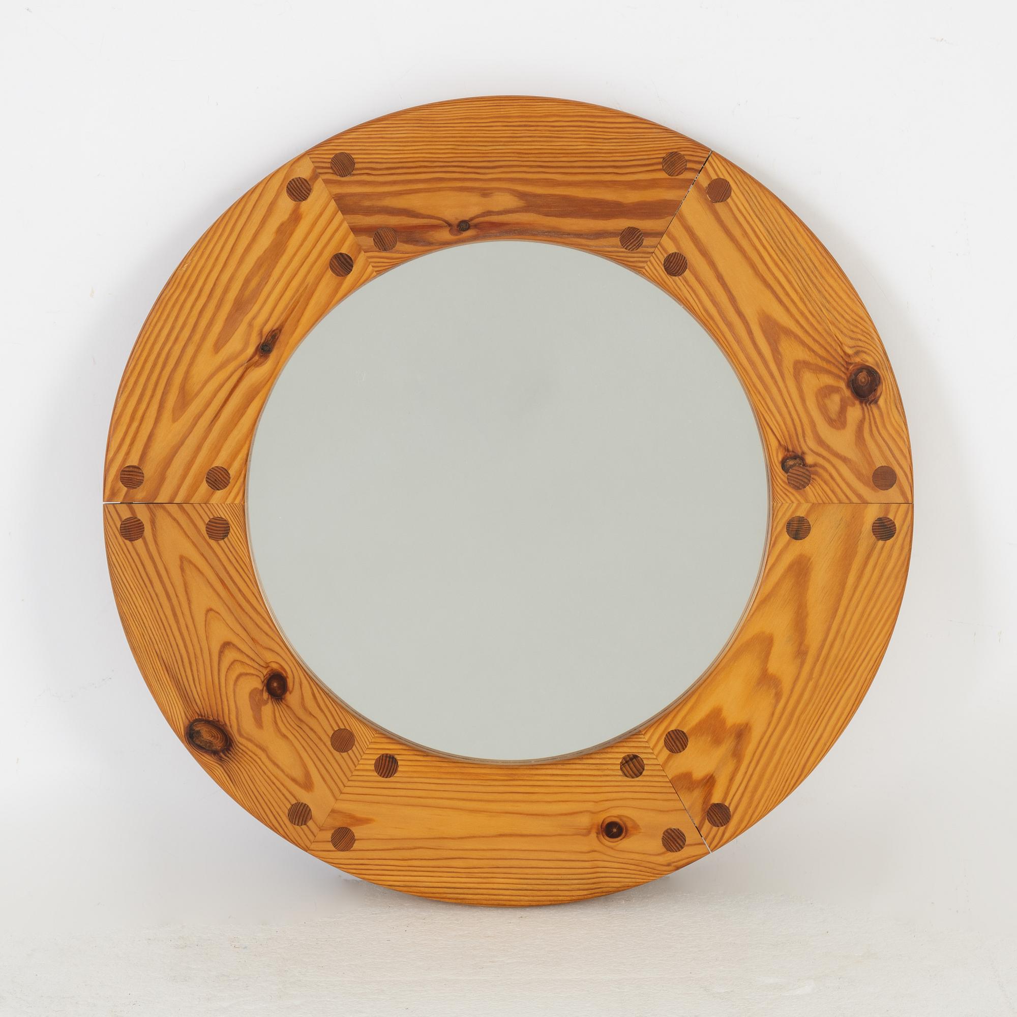 A pine mirror, Luxus, Vittsjö, 1970's.