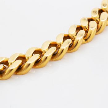 18K gold necklace.