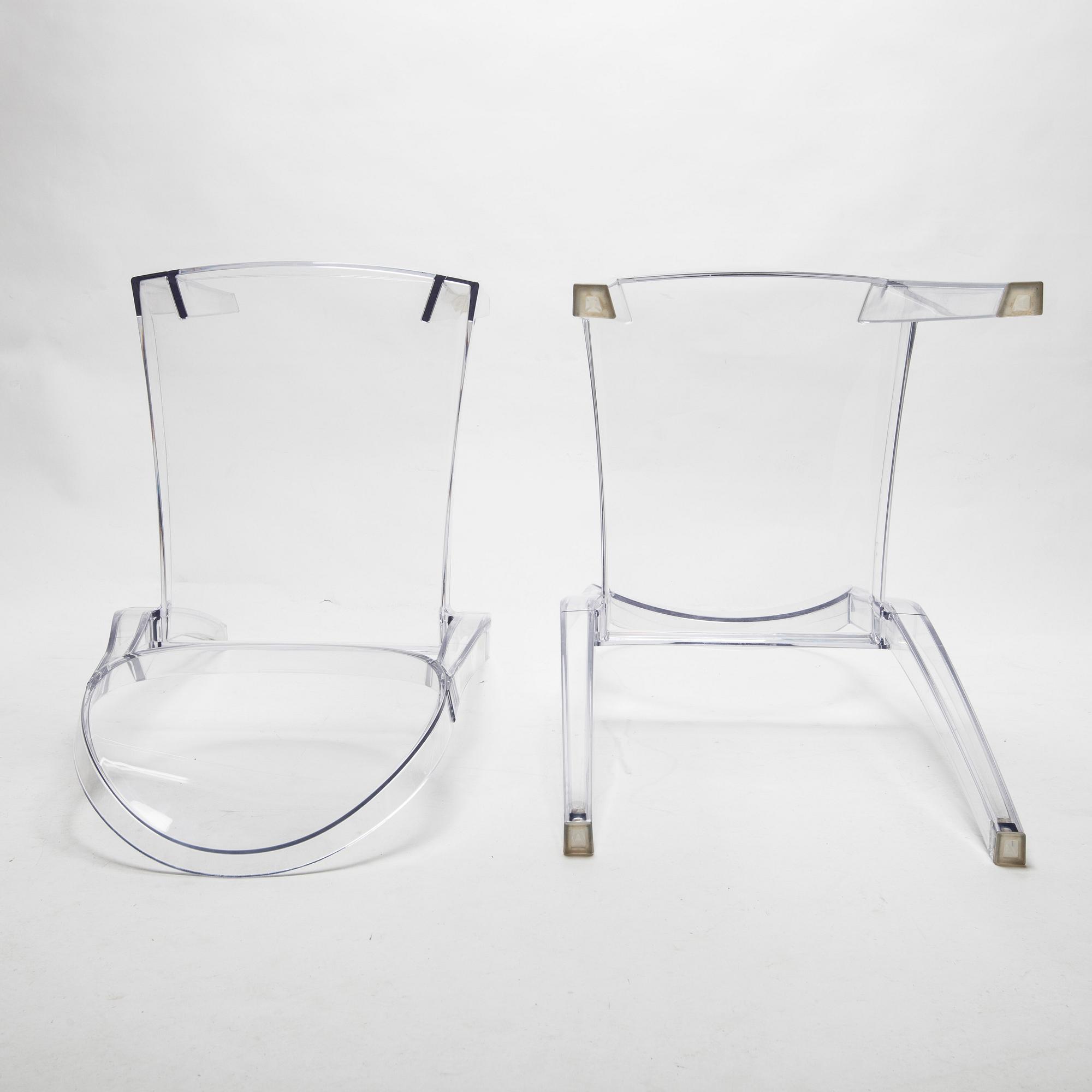 STOLAR, ett par, "Victoria Ghost", Philippe Starck, Kartell.