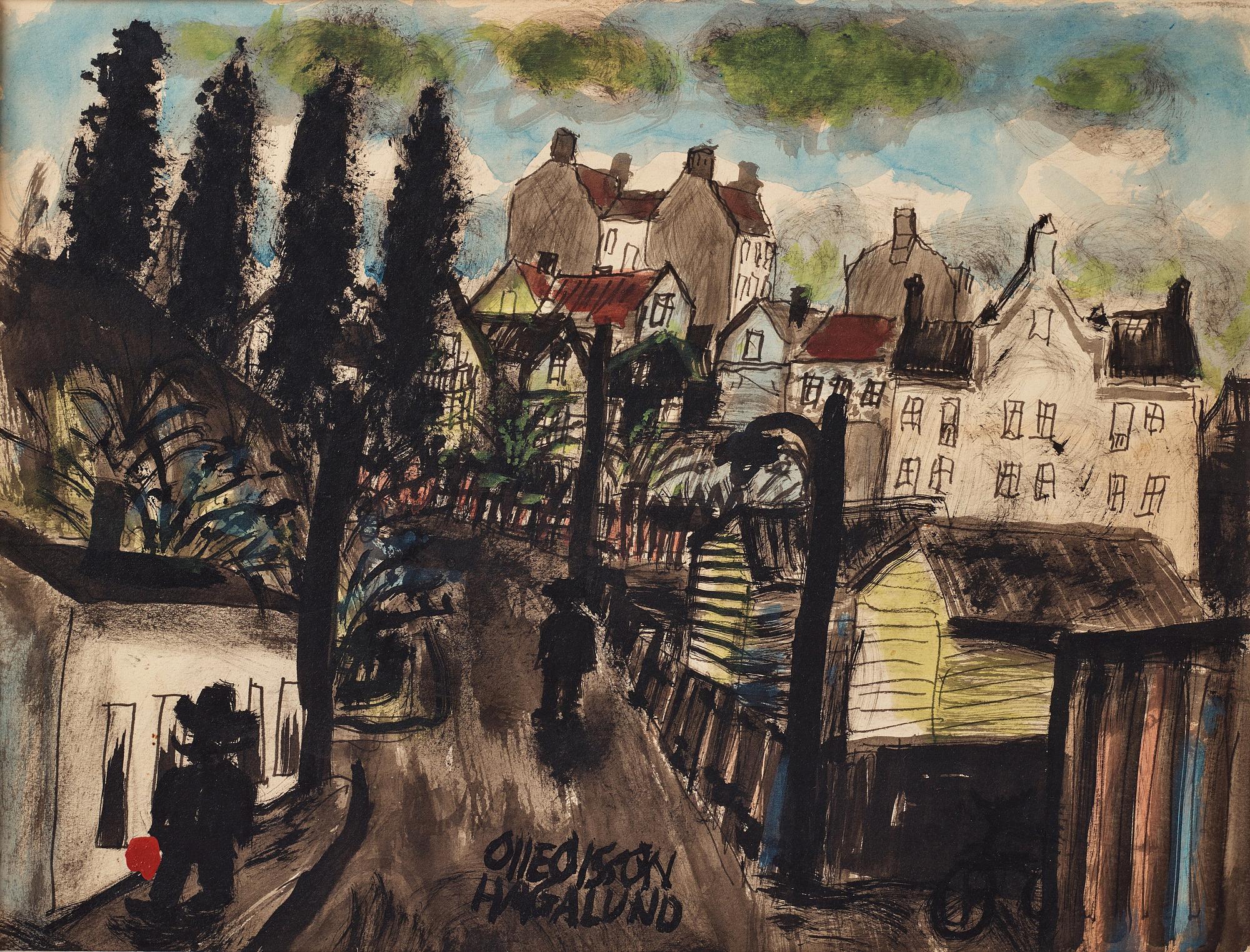 Olle Olsson-Hagalund, "Kväll, Hagalund".