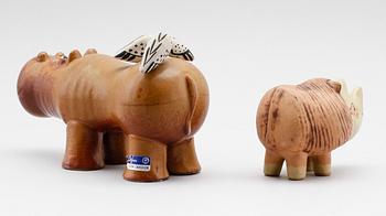 FIGURER, 2 st, stengods, Lisa Larson, Gustavsberg.