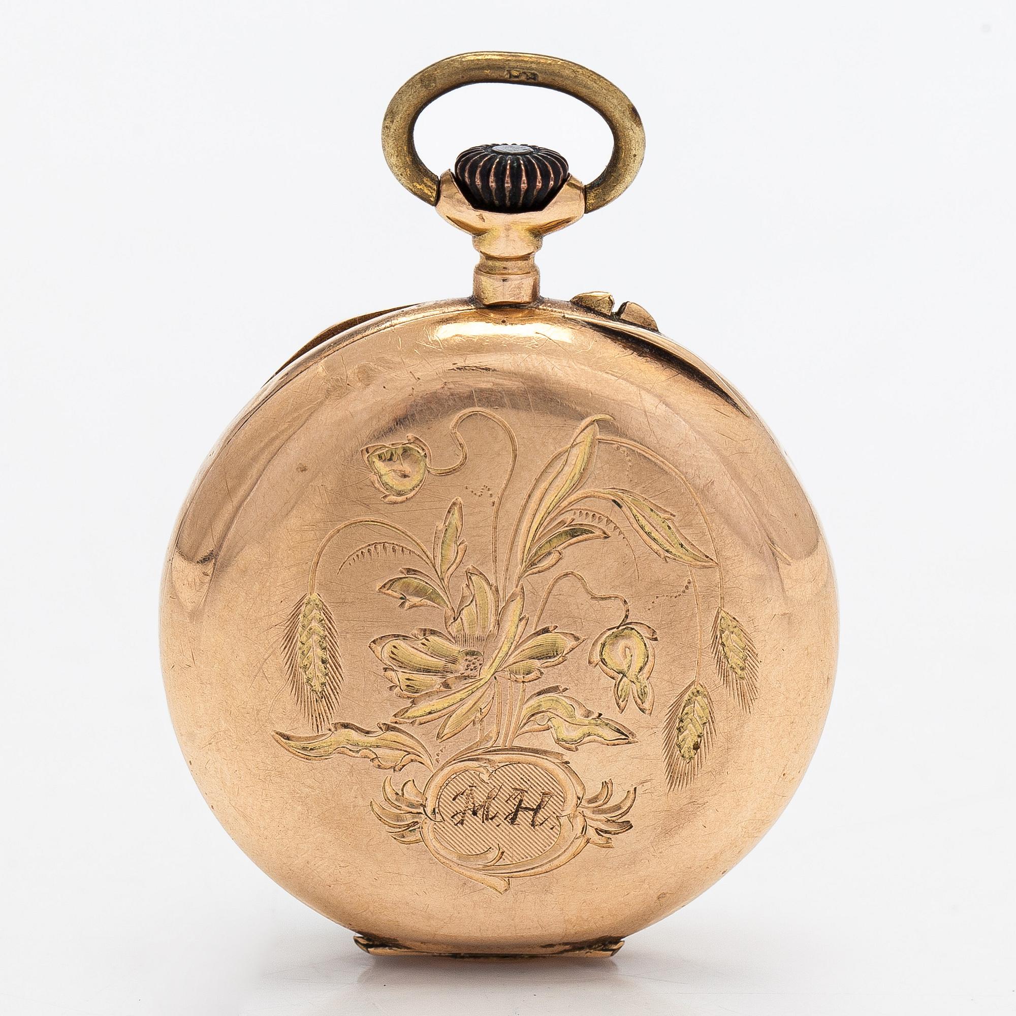 Pocket watch, 33.5 mm.
