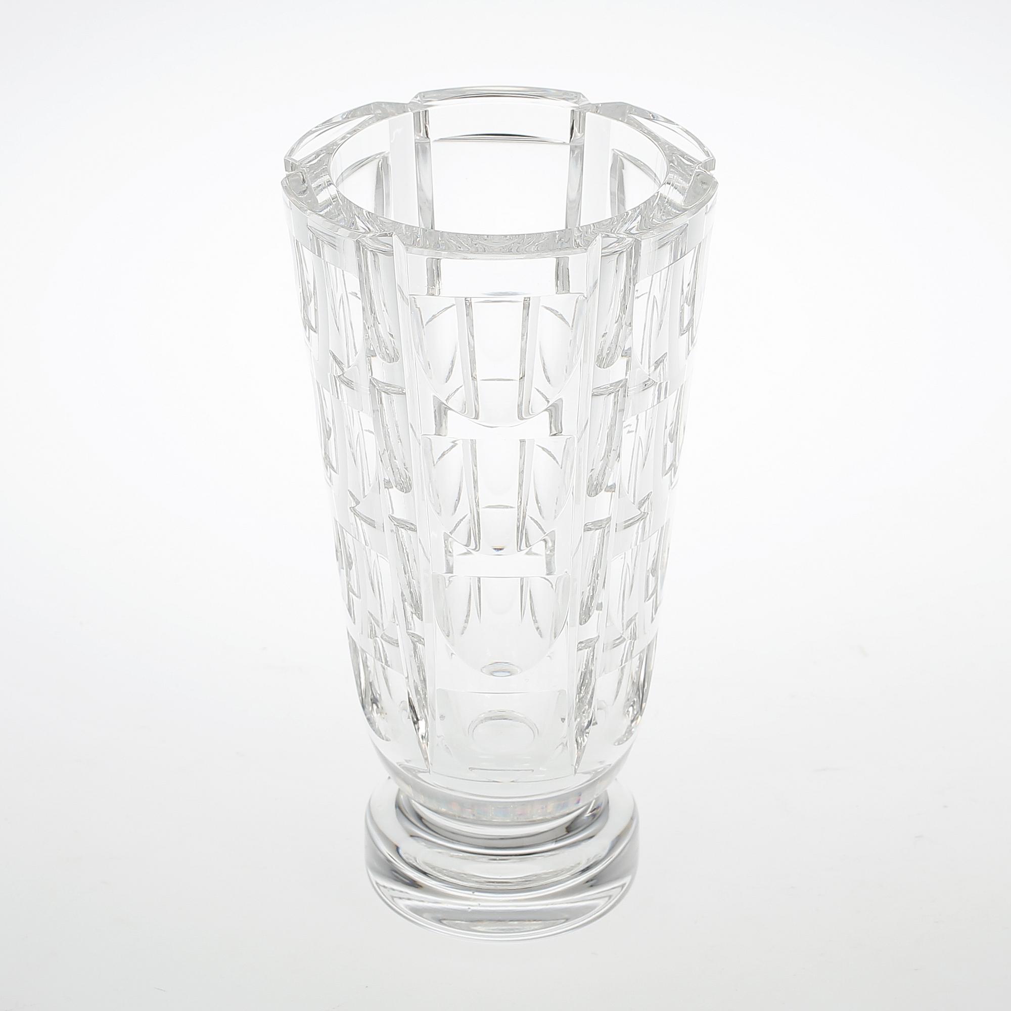 VAS, glas, "Tusen fönster", Simon Gate, Orrefors, modellen formgiven 1934.
