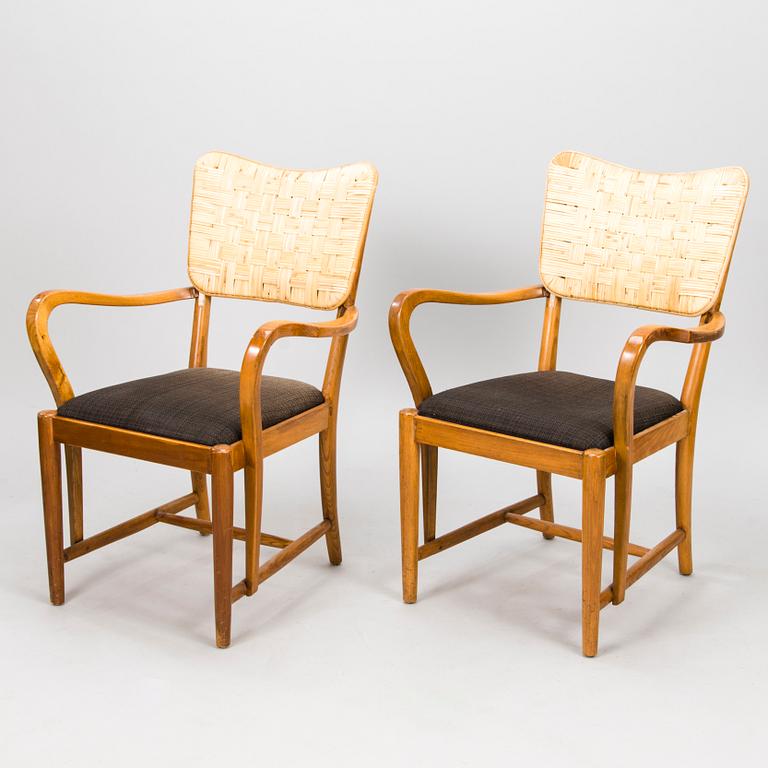 ERIK BRYGGMAN, a pair of 1930's armchairs for.