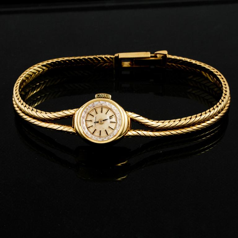 ARMBANDSUR, dam, 18 k guld, Certina. Total vikt 22 g.
