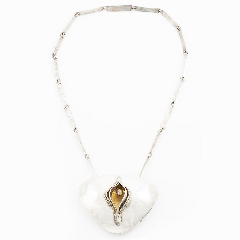 Bernd Janusch, a necklace, silver, Stockholm 1983.