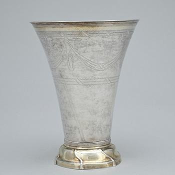 BÄGARE, silver, Olof Hellbom, Stockholm 1806. Vikt ca 380 gram.