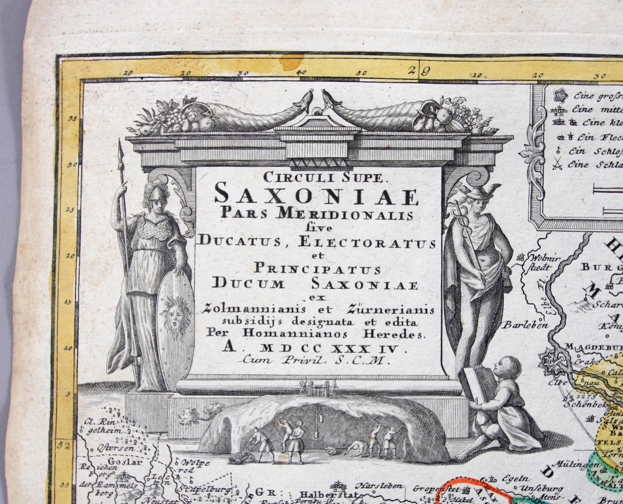 KARTOR, 2 st,  J B Homann, 1700-talets första hälft.