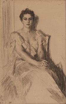 Anders Zorn, "Mrs. Clevland II".