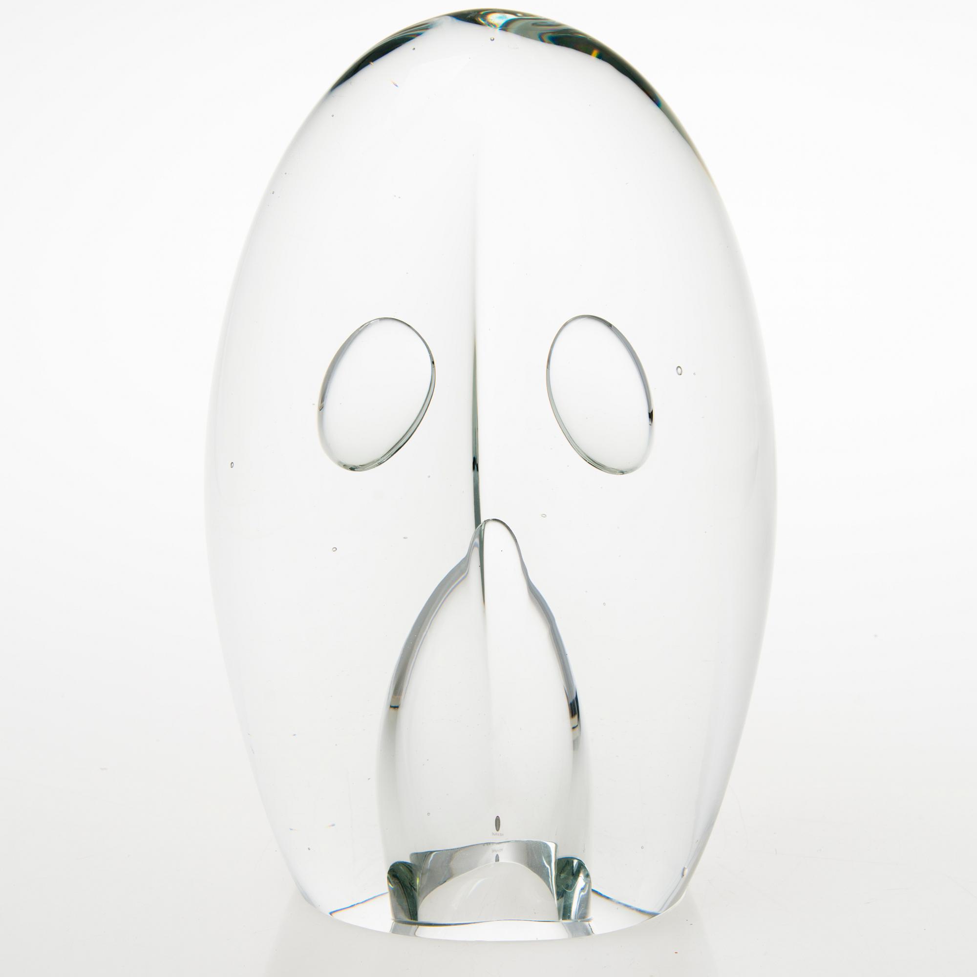 TIMO SARPANEVA,  a 'Claritas' glass sculpture, signed Timo Sarpaneva, Iittala 1984 C958.