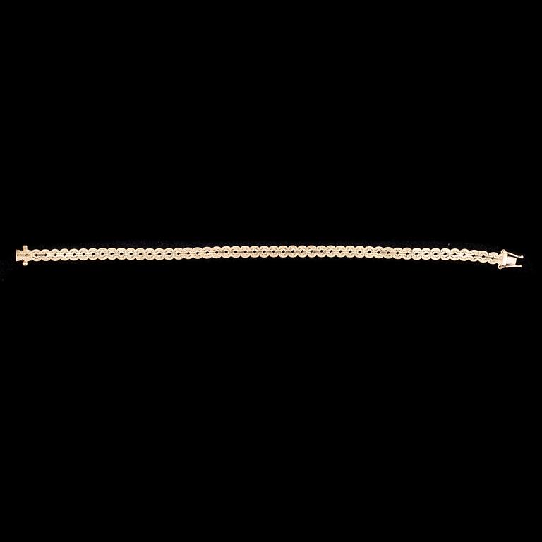 ARMKED, 14K guld. Kellomiehet 1976. Vikt ca 11,0 g.