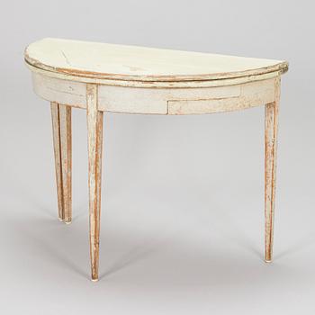 Bord / klaffbord, halvmåneform, 1800-tal.
