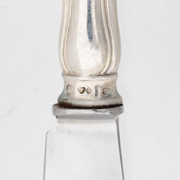 Bestickservis, 91 delar, silver, "Hallbergs Chippendale", CG Hallberg, bl.a. Stockholm 1923.