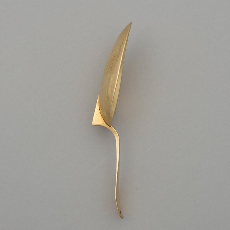 A Swedish early 19th century silver-gilt medicine-spoon, mark of Andreas Hallberg, Kristianstad 1802.