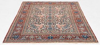 Matta antik Mobarkeh Isfahan, ca 217 x 142 cm.