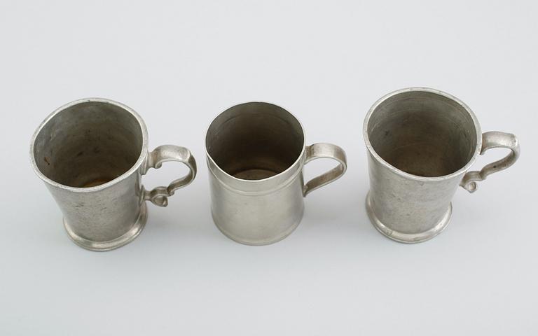 MUGGAR, 3 st (2+1), tenn, 1800-tal.