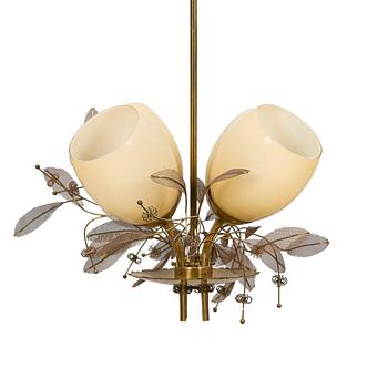 Paavo Tynell, A mid-20th-century '9029/4' chandelier for Taito, Finland.