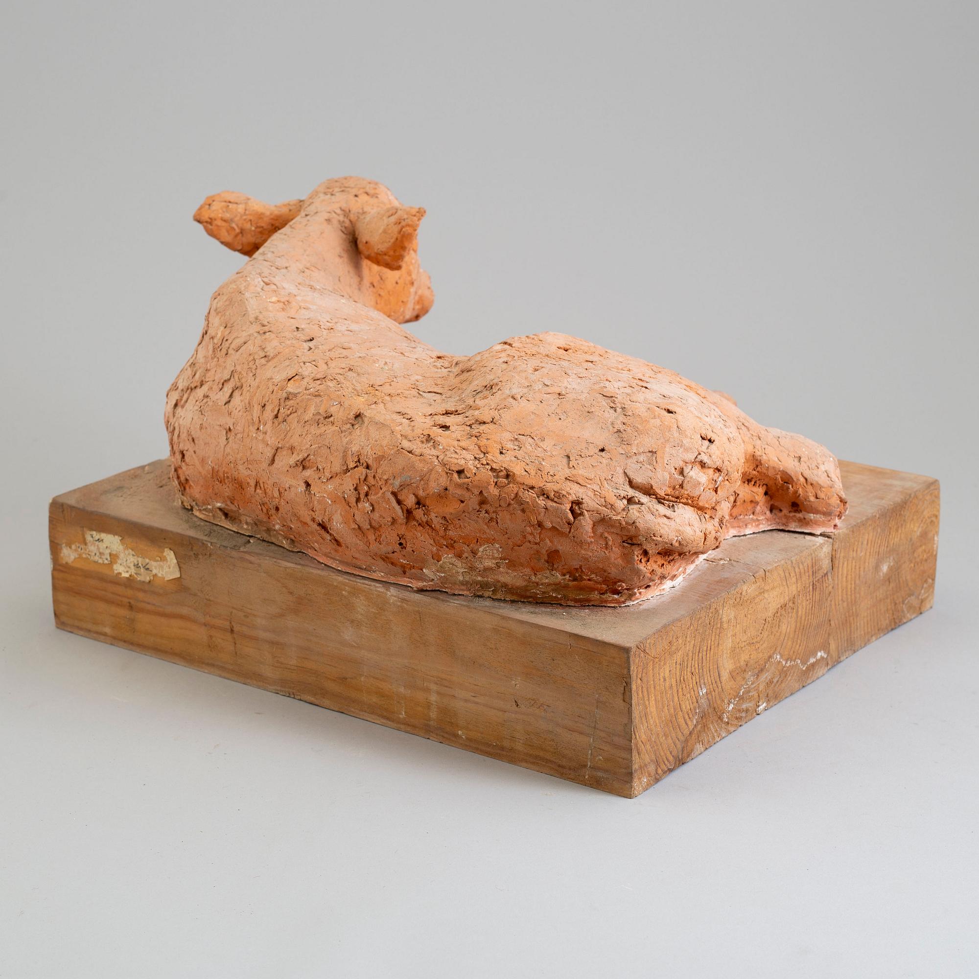 ASMUND ARLE, Sculpture, terracotta, signed Asmund Arle and dated -48.