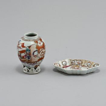 TEDOSA samt FAT, porslin, Kina, 1700-tal.