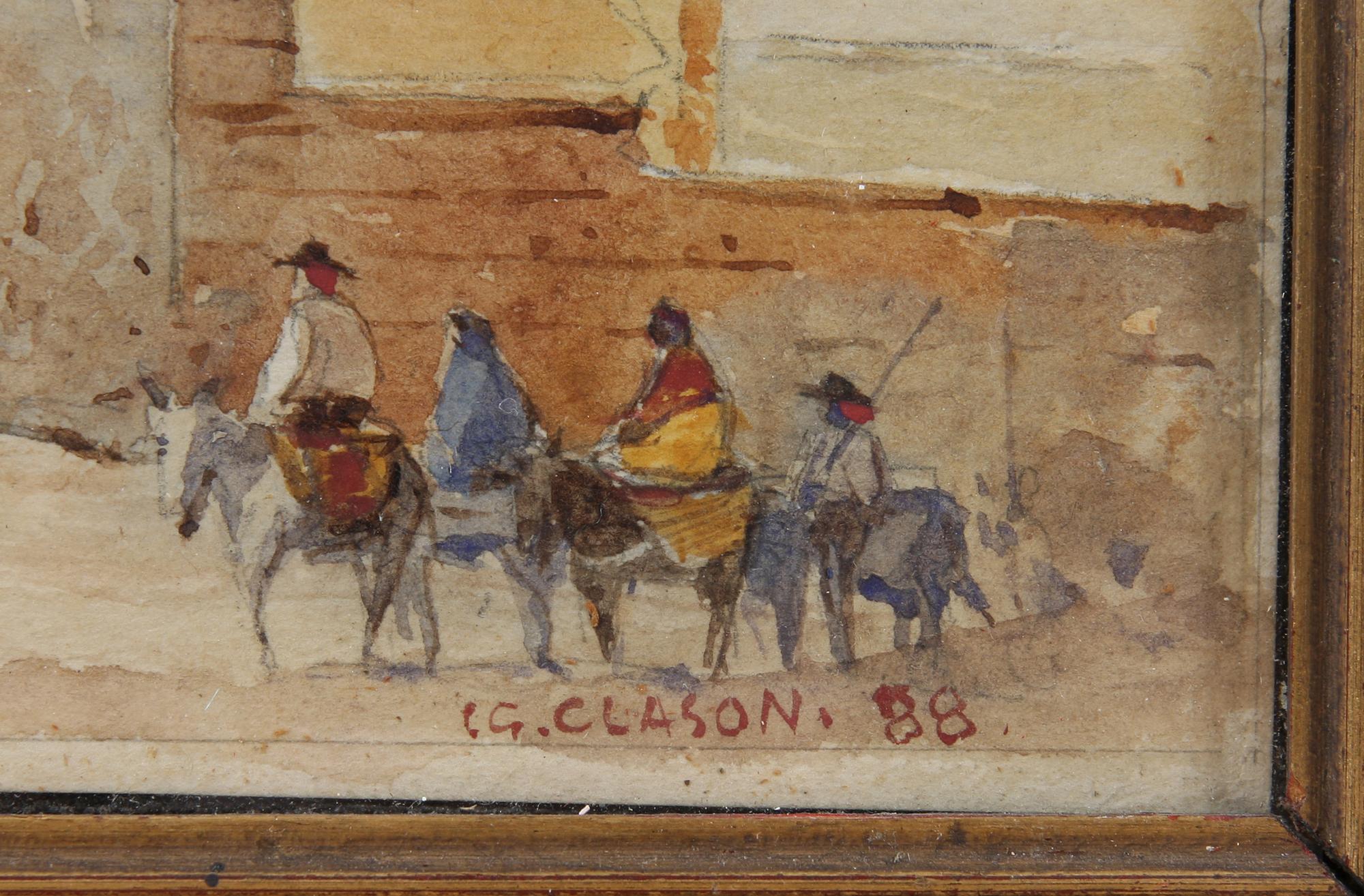 ISAK GUSTAF CLASON, 3 st akvareller, sign o bl a dat "88".