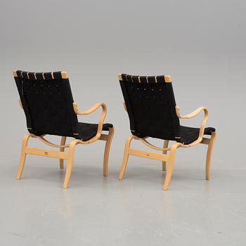 FÅTÖLJER, ett par, "Mina" Bruno Mathsson.