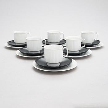 Tapio Wirkkala, a 21-piece 'Variation' porcelain tableware set  for Rosenthal Studio-line, Germany, 1985.