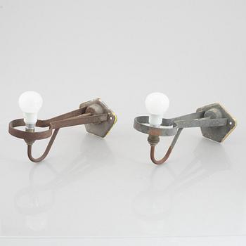 A pair of Swedish Modern Wall lamps, ASEA, mid-20th century.