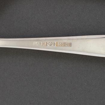 a 54 pcs of silver cutlery from GAB, late 20th century.
