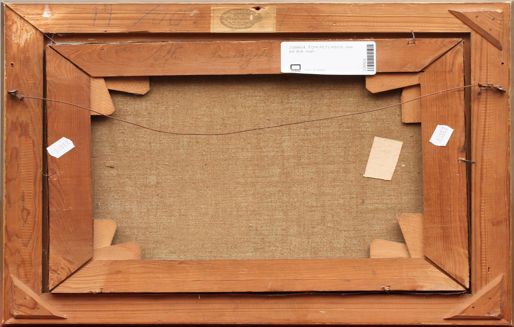 TOM PETERSEN, olja på duk, sign.