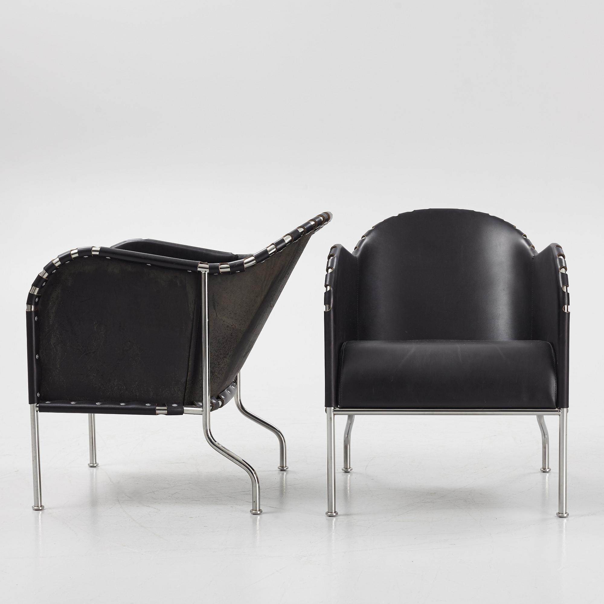 Mats Theselius, a 'Bruno' a pair of lounge chair from Källemo.