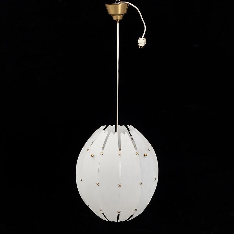 Hans Bergström, a Swedish Modern ceiling light, model no 57, Atelje Lyktan, 1940's/50's.