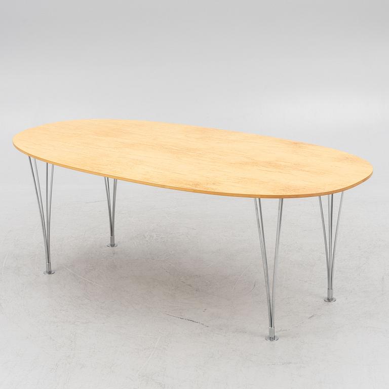 Bruno Mathsson & Piet Hein, dining table "Superellipse", Bruno Mathsson International, Värnamo, second half of the 20th century.