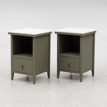 A pair of bedside tables, second half of the 20th century.