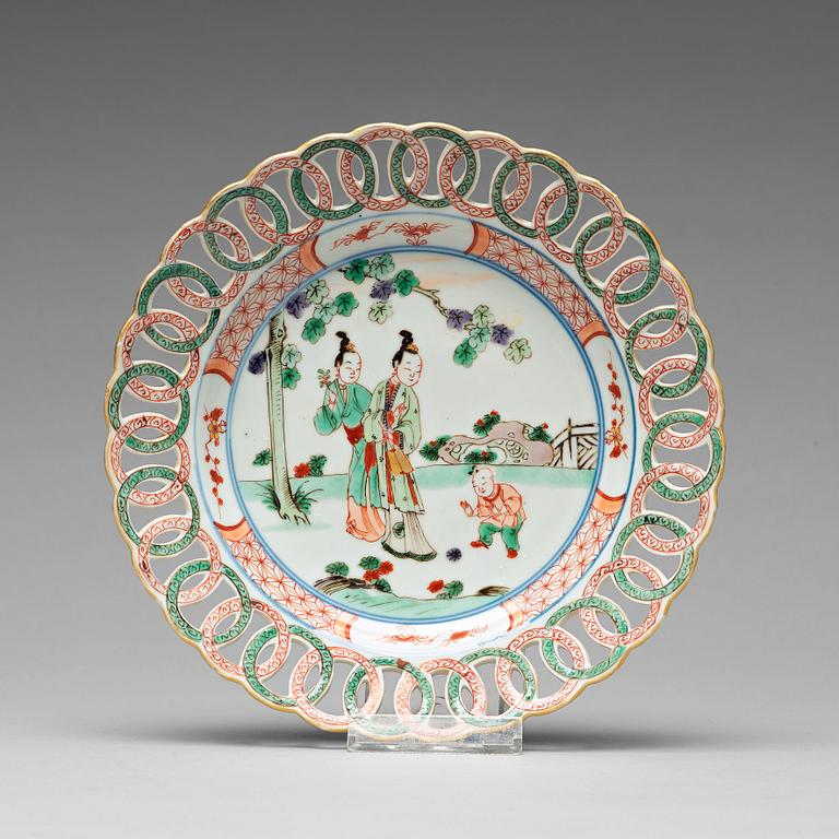 FAT, porslin. Qingdynastin, Kangxi (1662-1722).