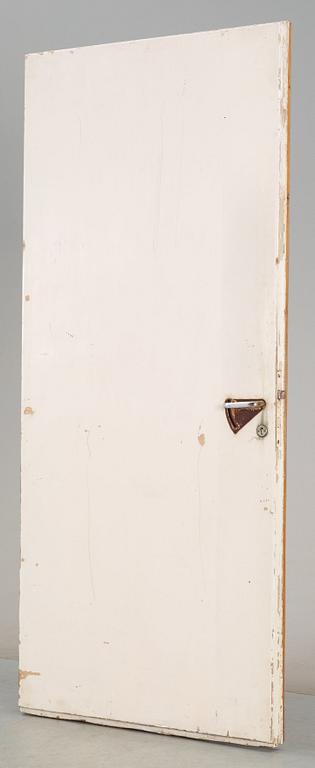 An Alvar Aalto borch plywood door, specifically for a patient's room of the Paimio Sanatorium, Finland ca 1932.