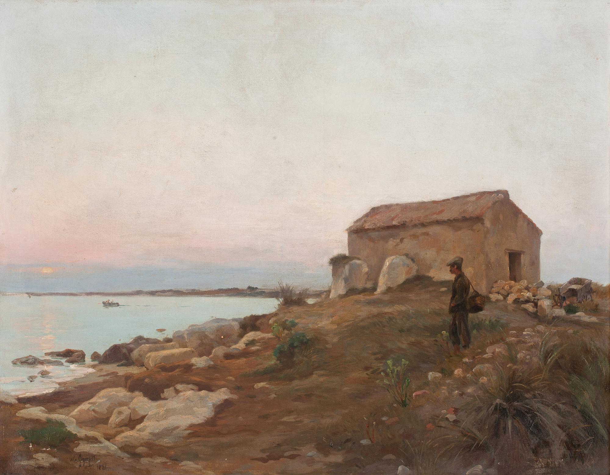 WILHELM VON GEGERFELT, olja på duk, signerad W. v. Gegerfelt och daterad 1881.