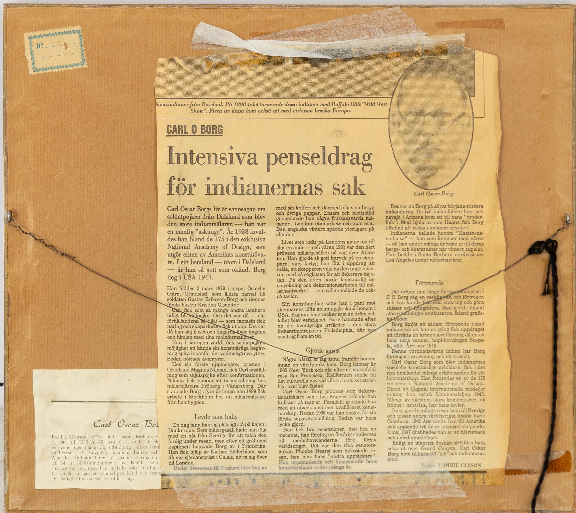 Carl Oscar Borg, Mountain range.