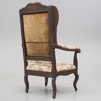 KARMSTOL, senbarock. Troligen Sydeuropa, 1700-talets andra hälft.