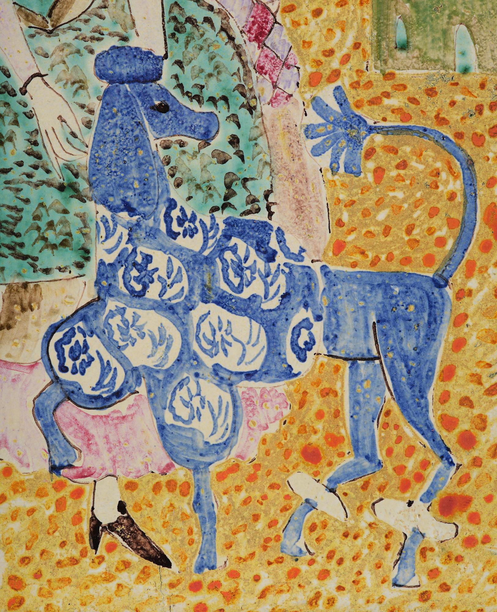 Birger Kaipiainen, plakett, keramik, Arabia, Finland 1940-tal.