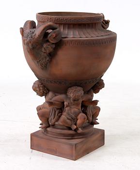 TRÄDGÅRDSURNA, terracotta, 2000-tal.