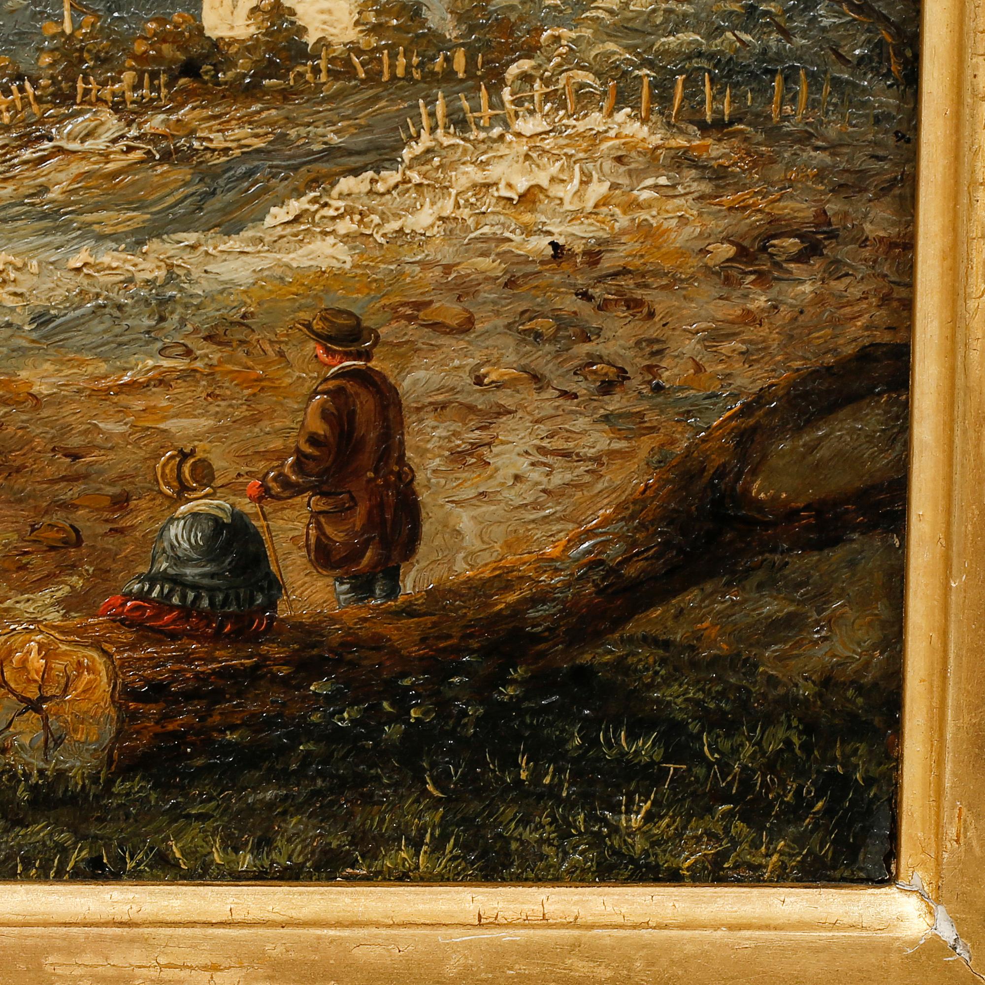 OKÄND KONSTNÄR, olja på duk, ej signerad, 1900-tal.