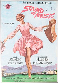 A movie poster for "Sound of music", 1960s.